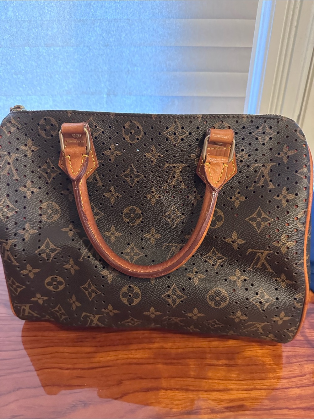 Vintage Louis Vuitton limited edition orange monogram perforated speedy 30 - Picture 6 of 9